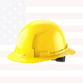 Milwaukee 48-73-1123 BOLT Yellow Full Brim Hard Hat w/6pt Ratcheting Suspension (USA) - Type 1, Class E