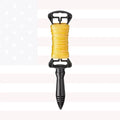 Empire D39101N 100 ft Gold Twisted Line With Reel