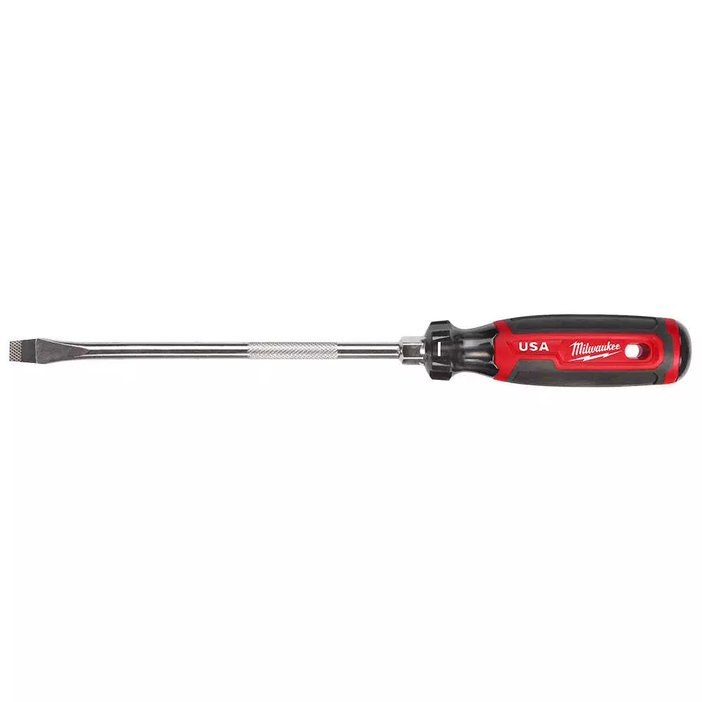 Milwaukee MT209 8 in. x 3/8 in. Slotted Flat Head Screwdriver with Cushion Grip