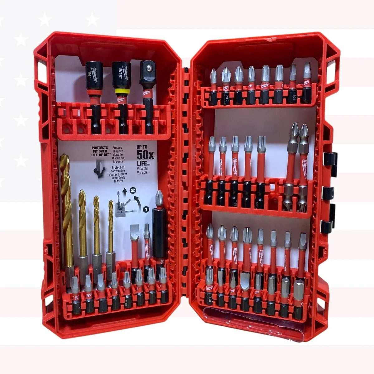Milwaukee 48-32-4024 SHOCKWAVE Impact Screw Driver Drill Bit Set (50-Piece)