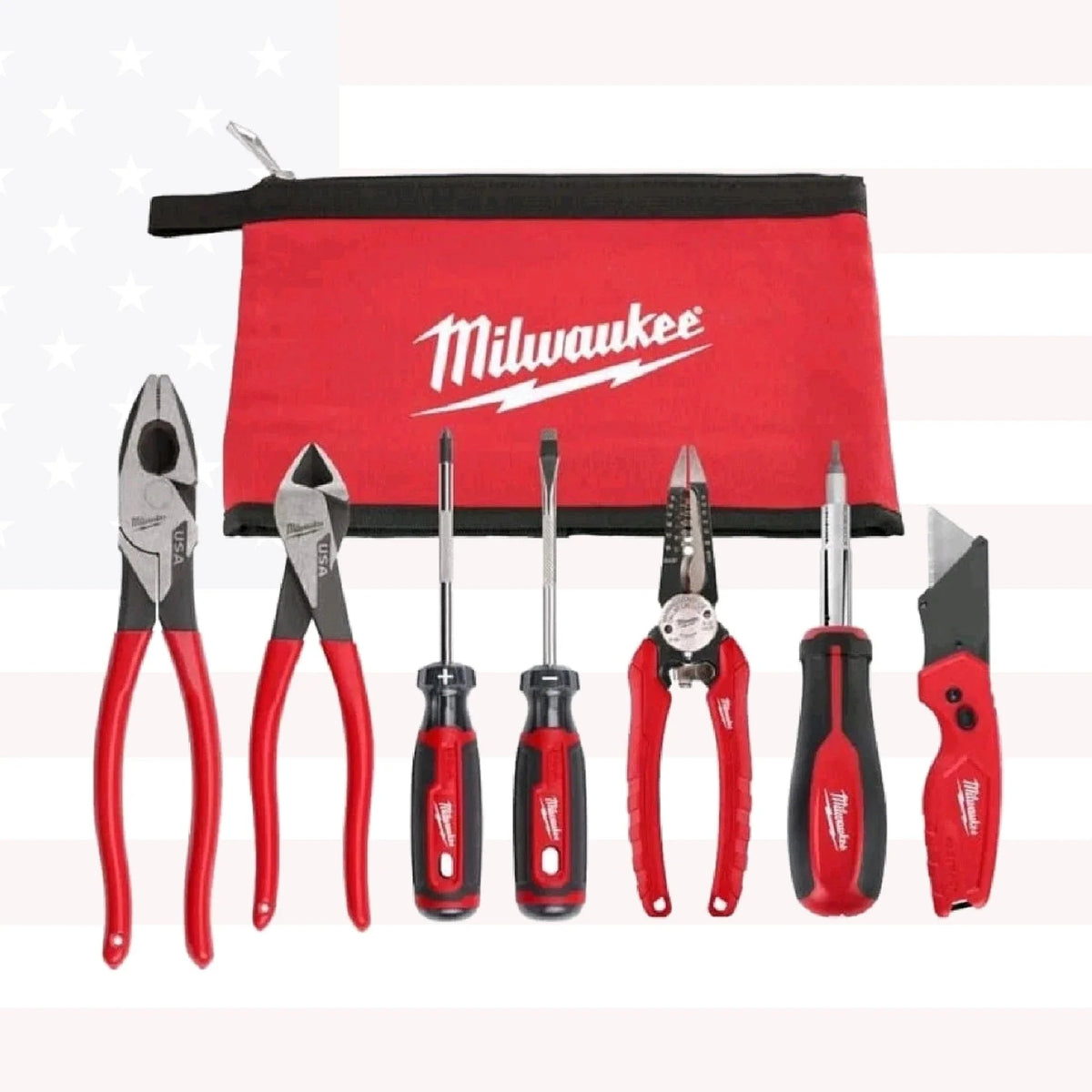 Milwaukee 48-22-0145 Electricians Hand Tool Set 7PC