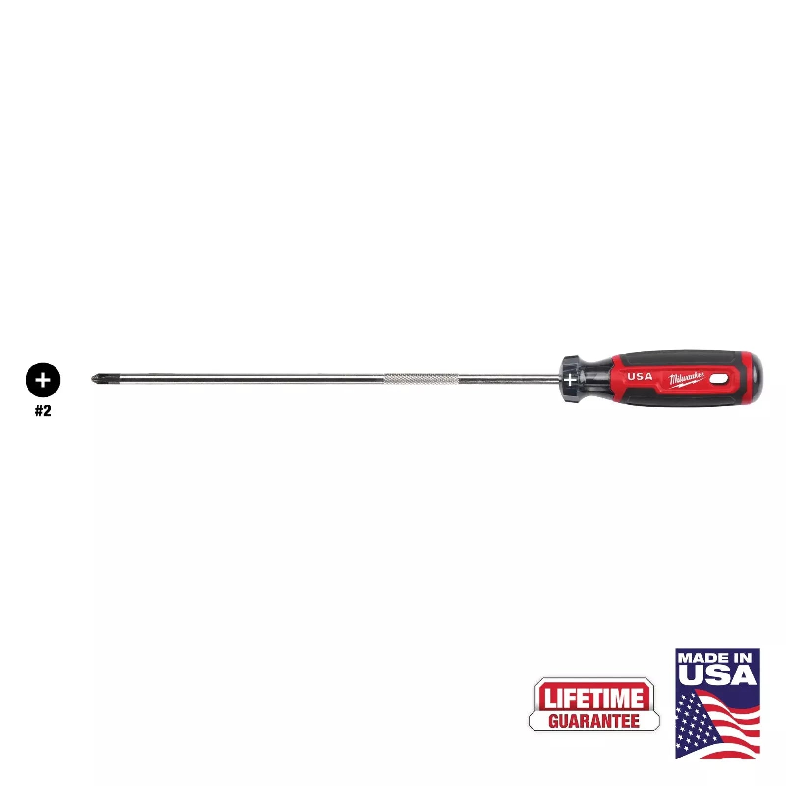 Milwaukee MT204 10 in. #2 Phillips Screwdriver with Cushion Grip