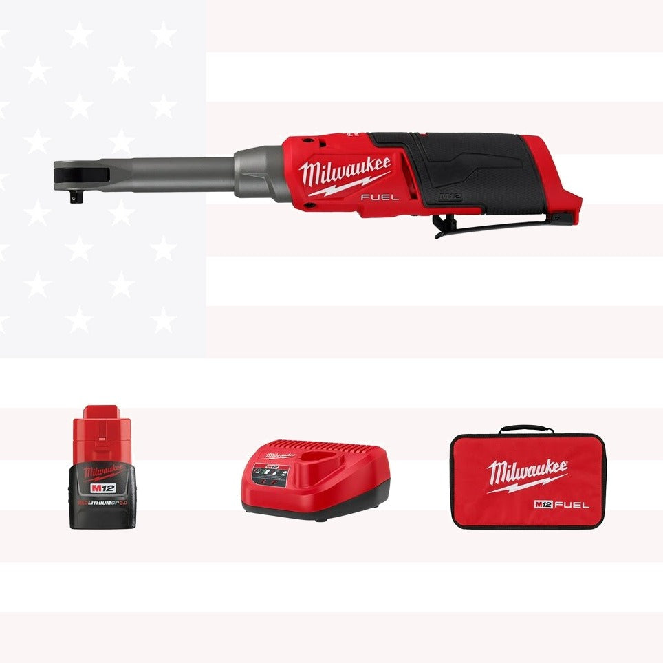 Milwaukee 2569-21 M12 FUEL 3/8" Extended Reach High Speed Ratchet Kit