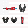 Milwaukee 2978-OCUT M18 FORCE LOGIC 6T Linear Utility Crimper w/ O-D3 Jaw & Cutting Jaws