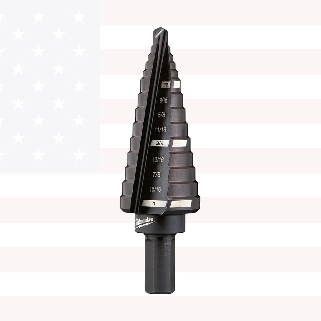 Milwaukee 48-89-9208 #8 Step Drill Bit, 1/2" - 1" by 1/16"