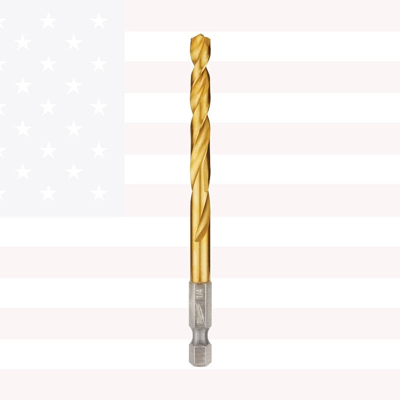 Milwaukee 48-89-4663 5pc Shockwave Red Helix Impact Duty Titanium Hex Shank
