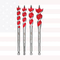 Milwaukee 48-13-0400 SPEED FEED Wood Bit 6-1/2" Set - 4 PC