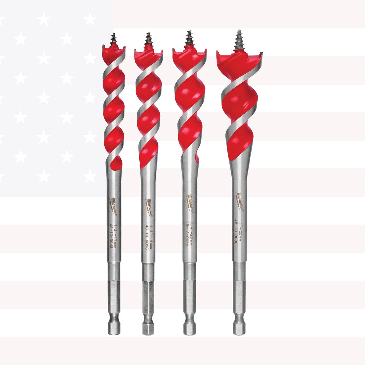 Milwaukee 48-13-0400 SPEED FEED Wood Bit 6-1/2" Set - 4 PC