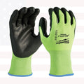Milwaukee 48-73-8921B 12PC Medium High Visibility Cut Lvl 2 Poly Dipped Gloves