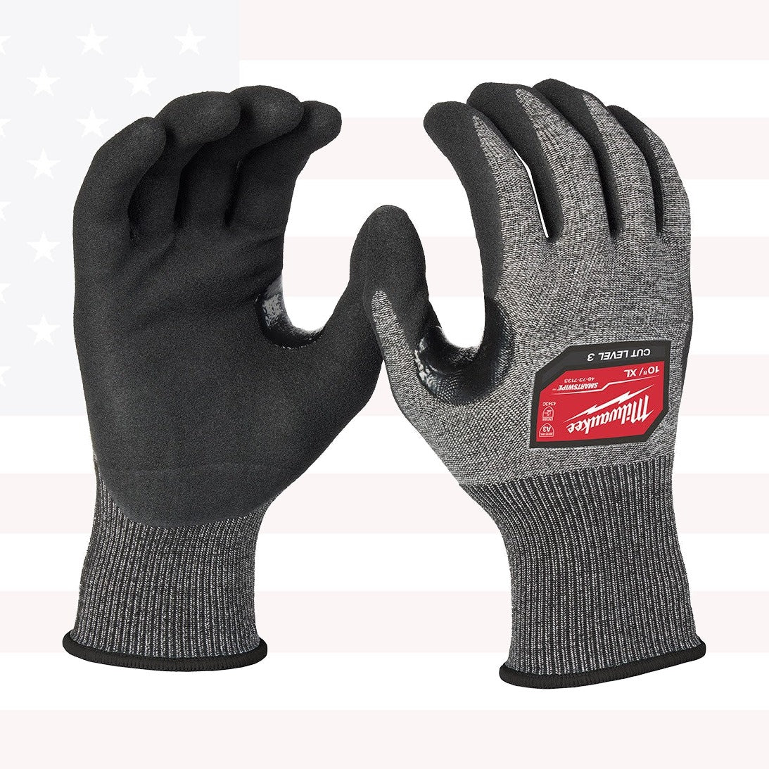 Milwaukee 48-73-7133E 12PC Cut Level 3 High-Dexterity Nitrile Dipped Gloves - XL