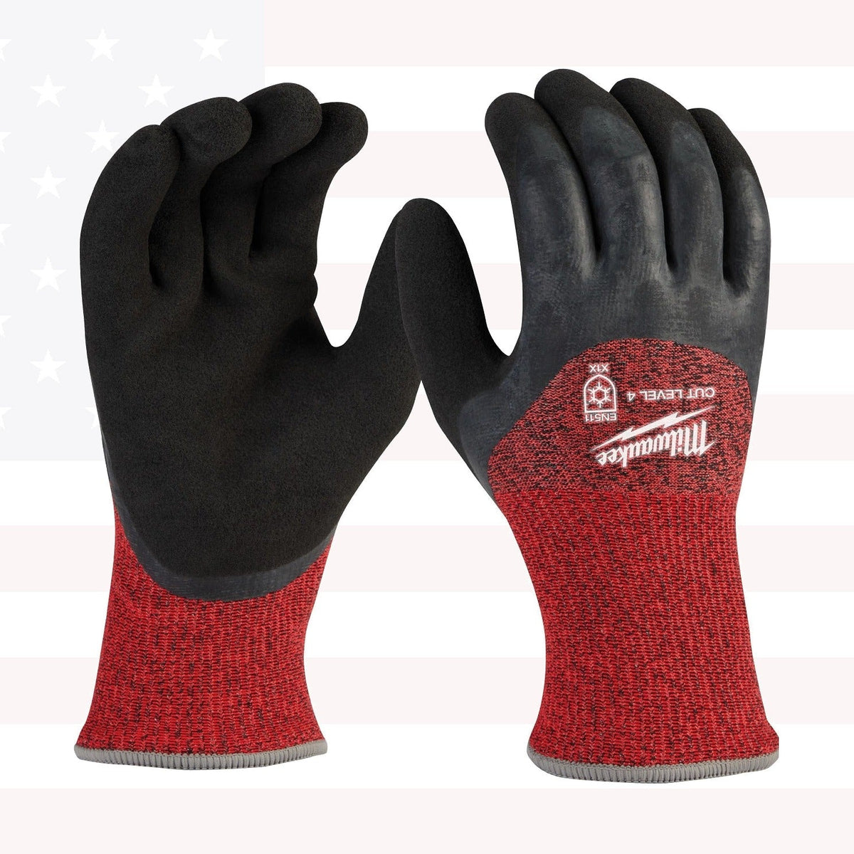 Milwaukee 48-73-7944B 12PC Cut Level 4 Winter Insulated Dipped Gloves - XXL
