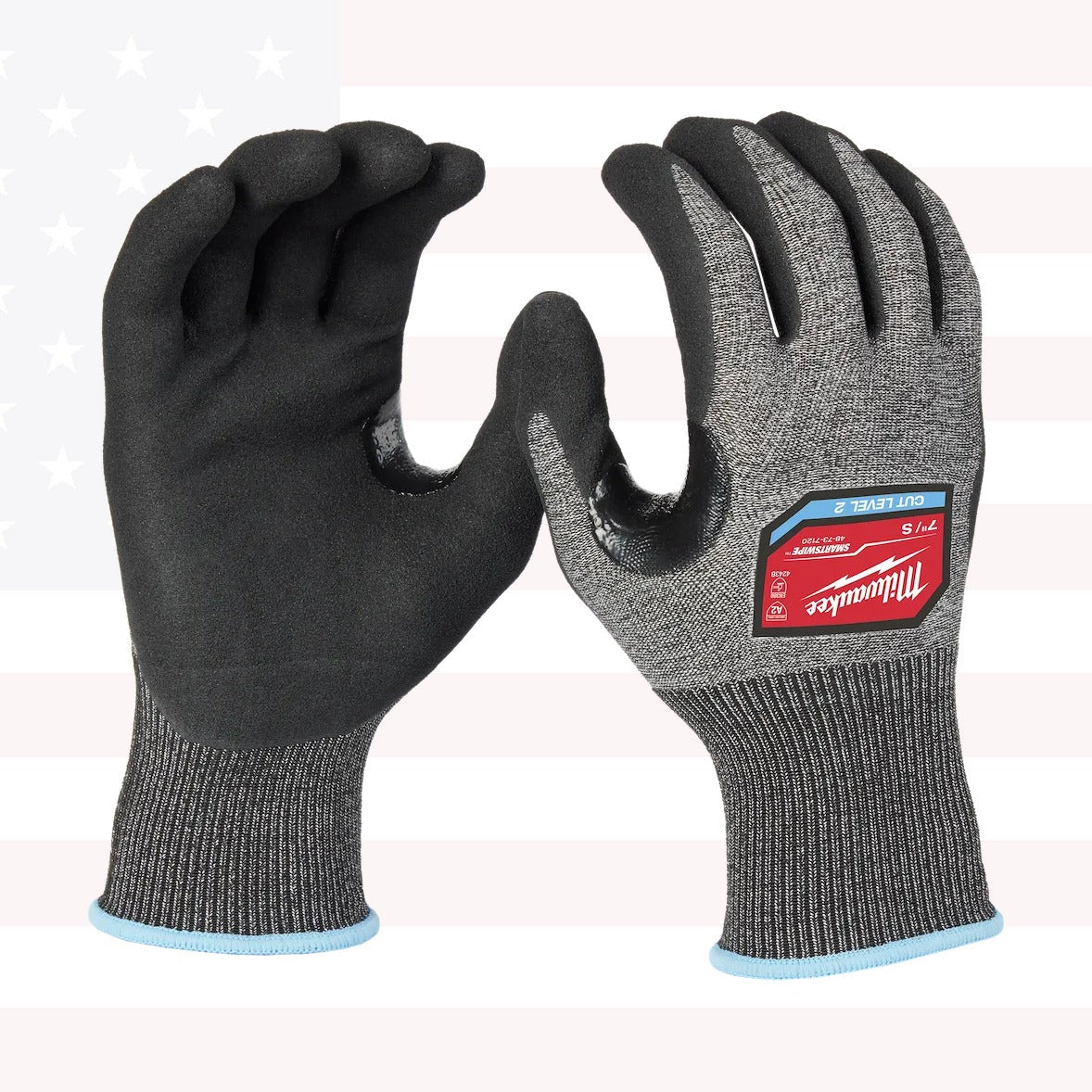 Milwaukee 48-73-7120B 12PC Cut Lvl 2 High-Dex Nitrile Dipped Gloves - S